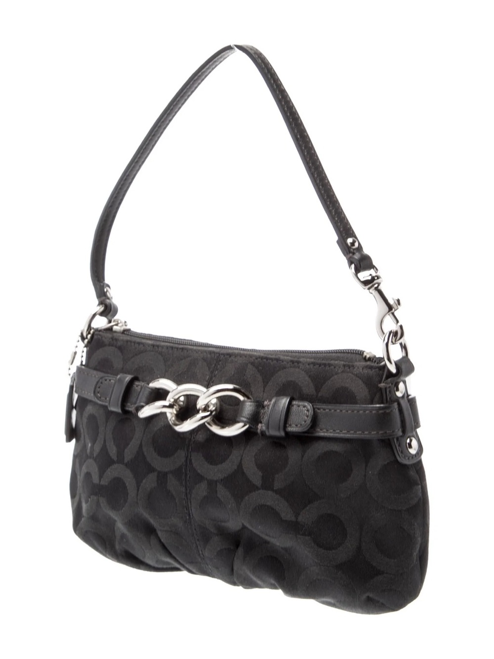 COACH Y2K OP ART WRISTLET LOGO